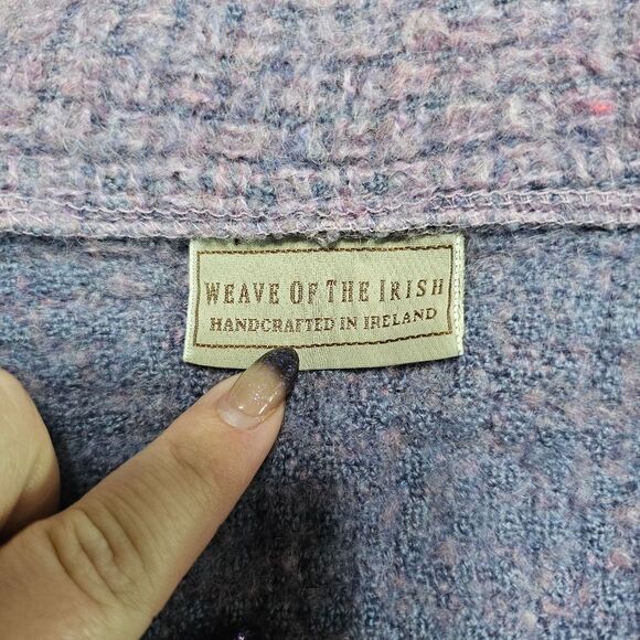 Vintage Weave of the Irish Purple Wool Coat in size S - Picture 5 of 6